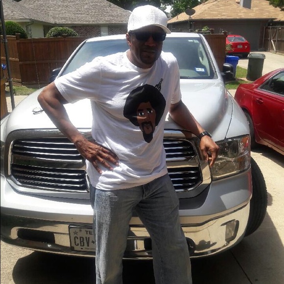 New Graphic white afro tshirt for men, canvas tee. - Picture 2 of 4